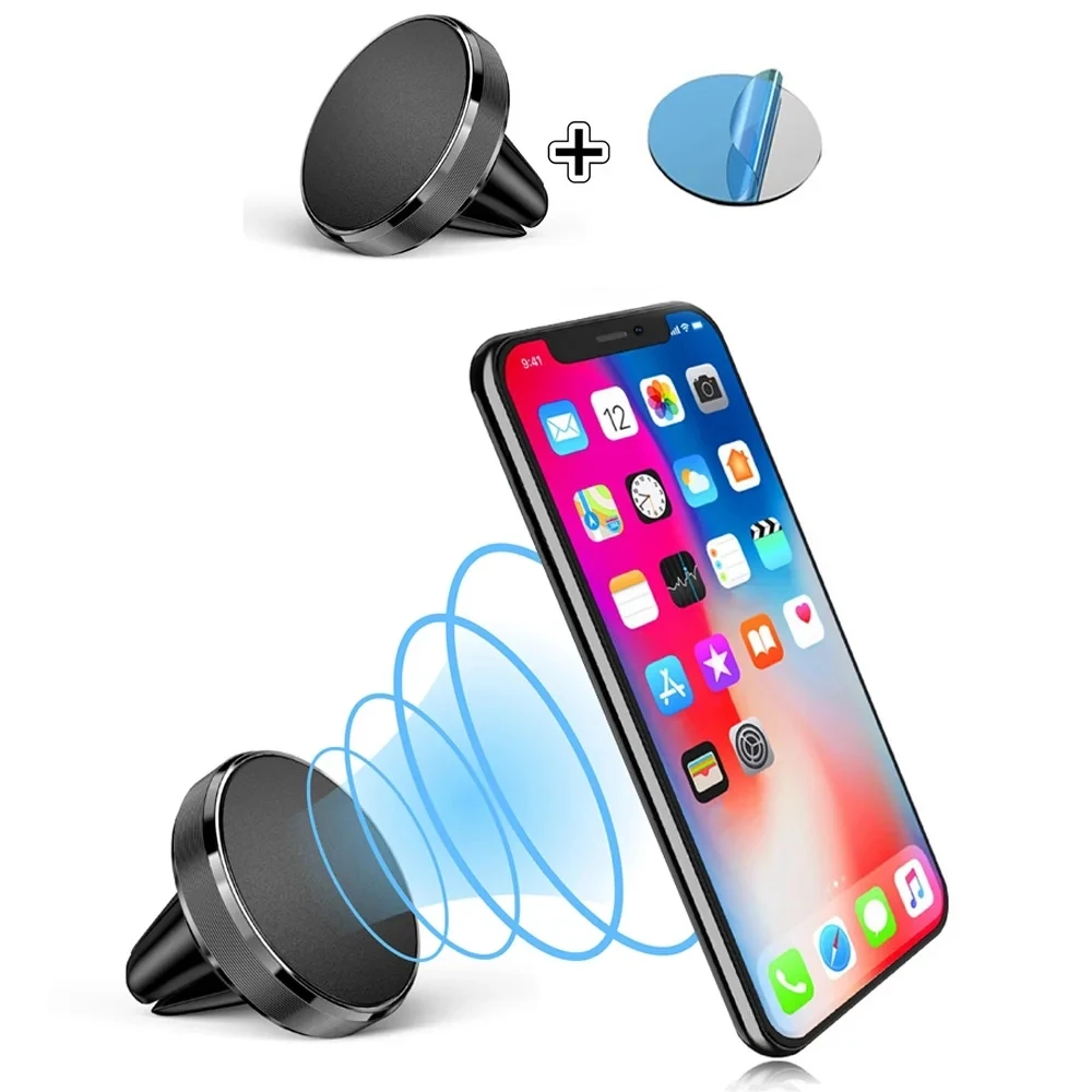 Magnetyczny uchwyt samochodowy do telefonu z magnesem wentylacyjnym Smartphone mobilny stojak na telefon komórkowy GPS dla iPhone 14 13 12 XR Xiaomi Huawei Samsung