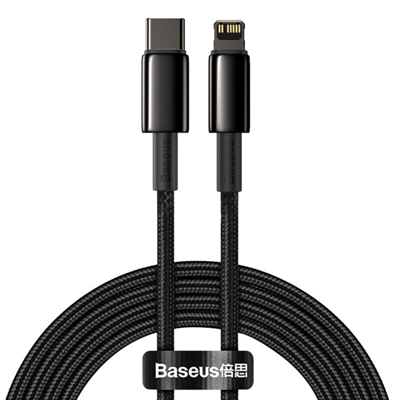 Baseus USB C Cable for iPhone 11 8 XR PD 20W/18W Fast Charge for iPhone 12 SE USB Type C Cable Fast Charging for Macbook Cable: 2m