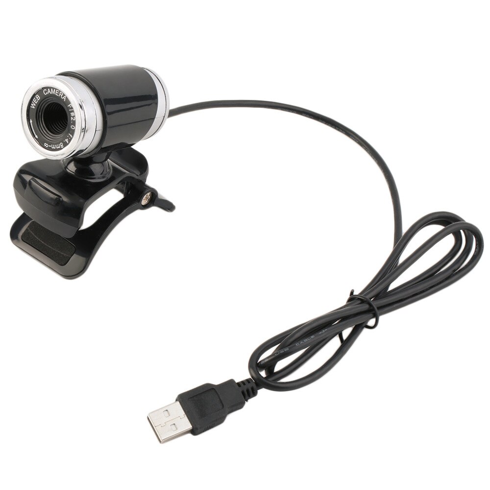 Distância focal ajustável usb hd webcam web cam câmera para computador portátil desktop 640*480 transporte da gota