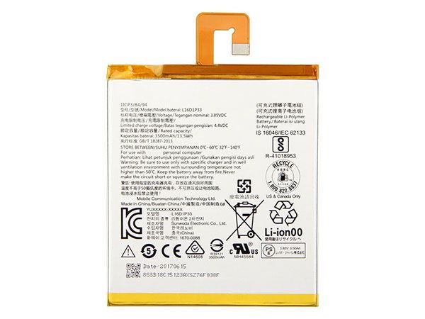 Replacement for Lenovo TAB 7 TB-7504N TB-7504F 1ICP3/84/94 L16D1P33 laptop batteries