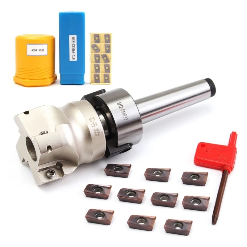 Mill Cutter MT2 MT3 50 Cutter Head + 4 Cutters APMT1604 CNC Mill Milling Cutter Insert Kit Machine Tools