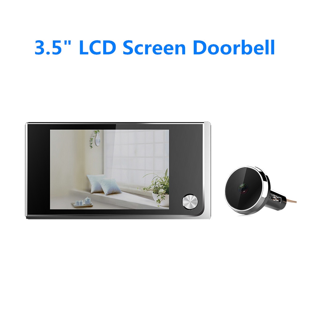 3.5 tommer lcd-skærm klokke dør digital dørviser dør kighul kamera dør kamera dørklokke dørklokke kamera
