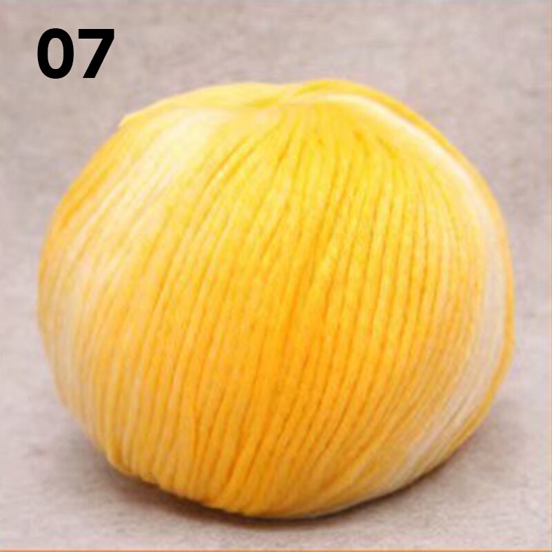 140g/ kuglegarn til strikning omkostningseffektiv høj filament uld plysgarn sweater hat tørklæde anti-pilling hækling: 07
