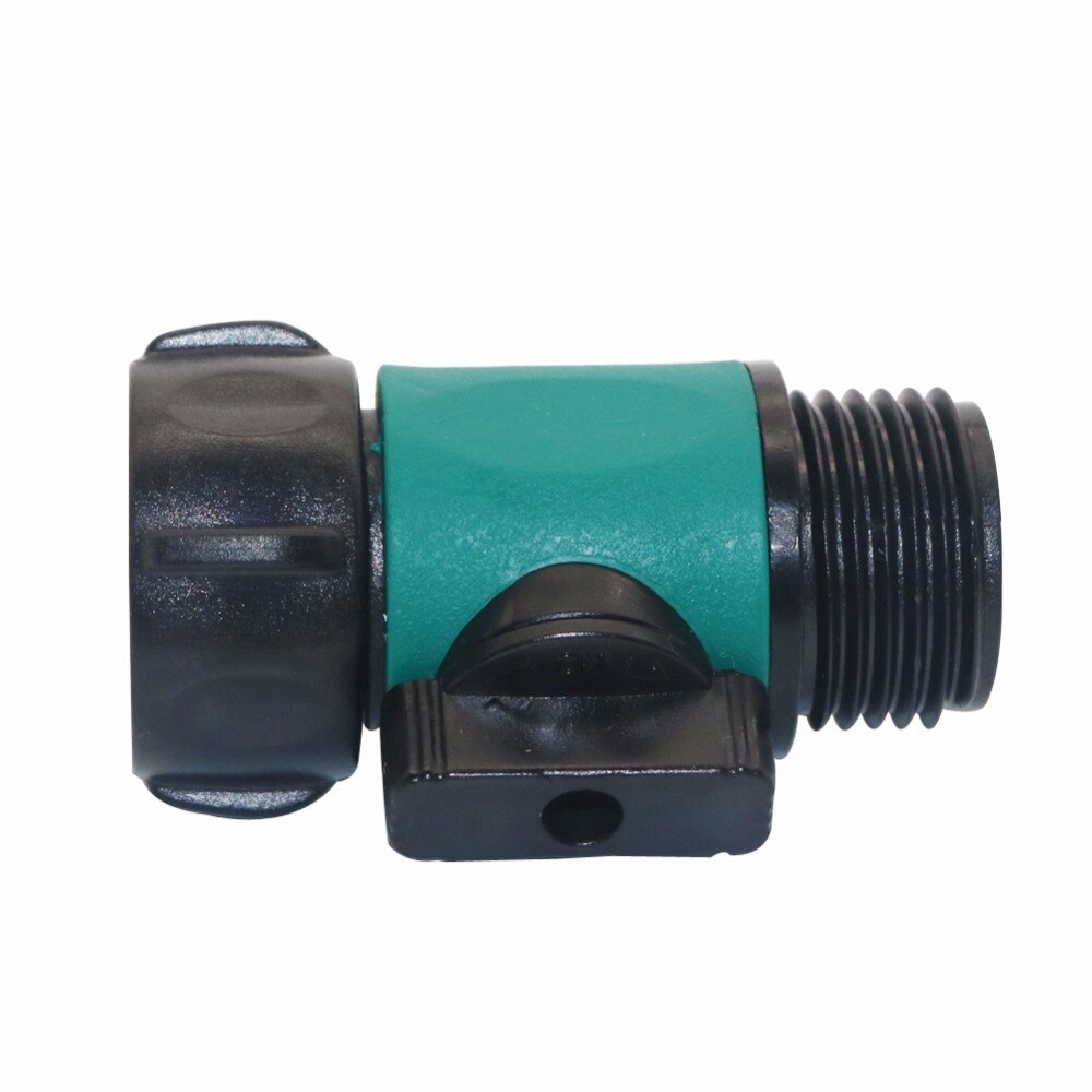 5 Pcs Garden Hose Valve Tap Pipe Compatible 3/4" 2-Way Connector Valve Fitting Adapter Tool Watering Supplies