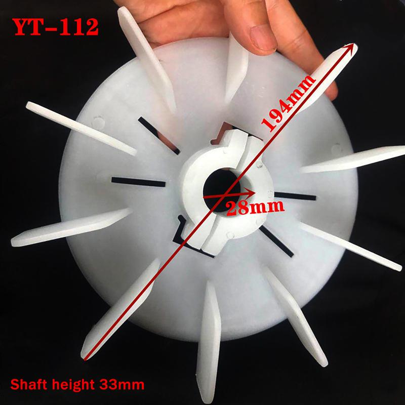 Plastic Motor Fan Blade Adjustable Motor Cooling Fan Impeller Motor Fan Vane High Temperature For Hydraulic Motor Accessories: Orange
