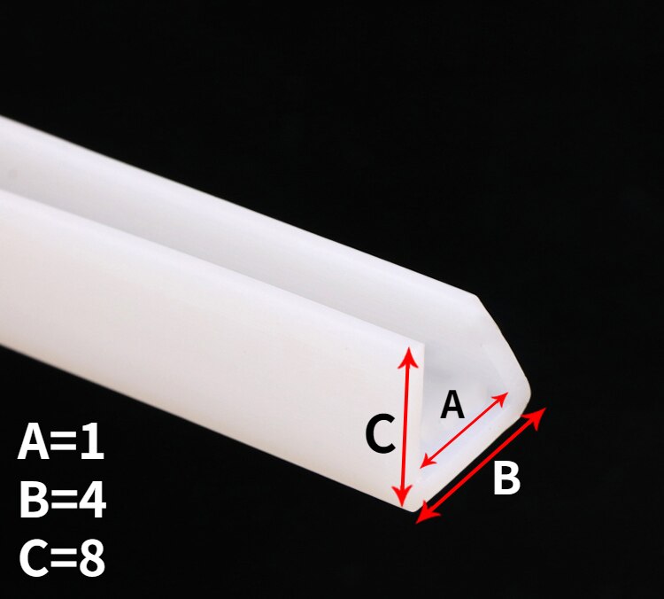 Solid Silicone Rubber Sealing Strip White Silicone U Shape High Temperature Resistant Non-slip and Waterproof