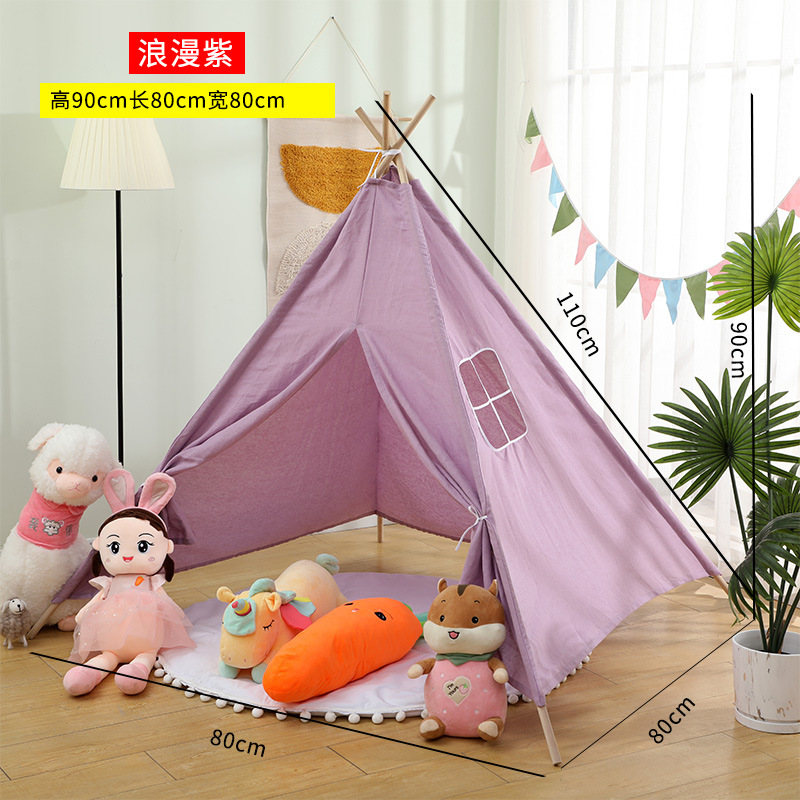 Tienda tipi para niños, tienda portátil Tipi Infantil, casa para niña, Cabana, tienda de campaña para niño, decoración, alfombra, luces LED: Naranja