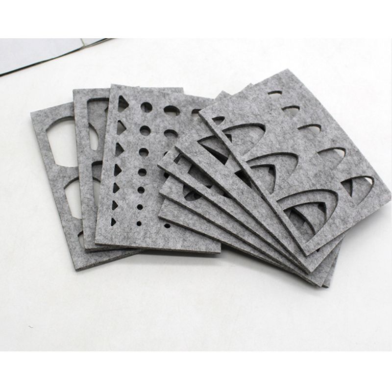 Moule en feutre de laine, 8 pièces, aiguille de feutrage, pochoir artisanal, application de mise en forme artisanale, 4x 7a