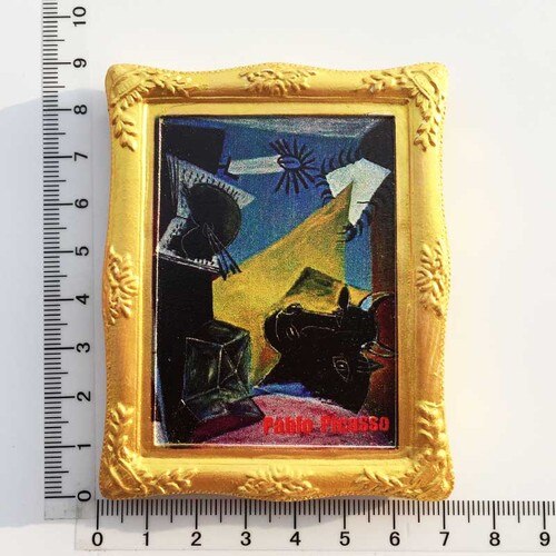 Fransk spansk abstrakt maler picasso maleri køleskab magnet turist souvenirs magnetisk køleskab klistermærker samling: 9