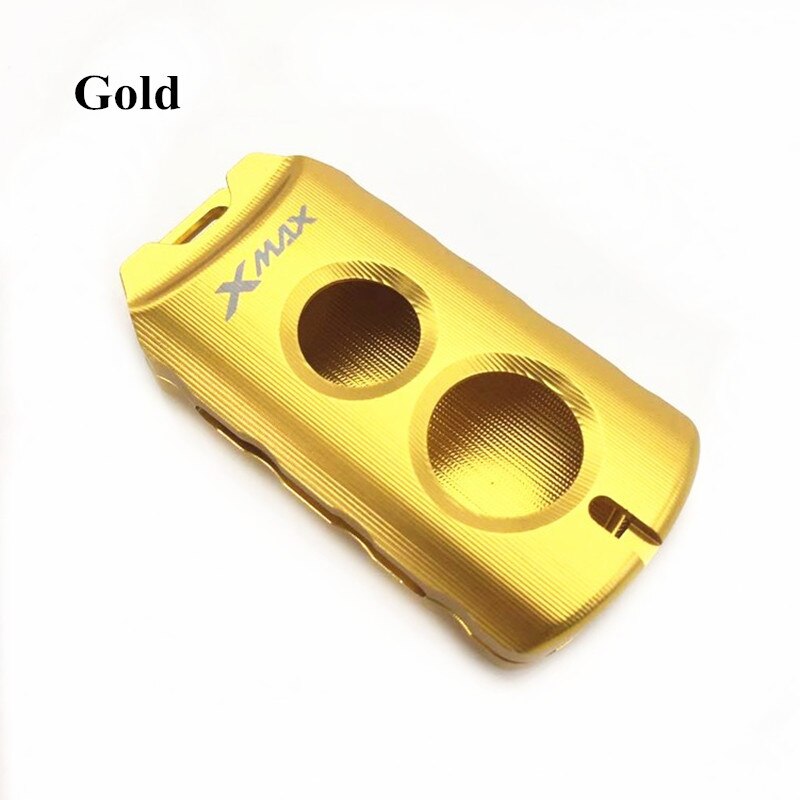 Cubierta de tapa protectora de llave nmax xmax nvx modificada para motocicleta, funda de llavero remota para Yamaha nmax xmax aerox: New gold