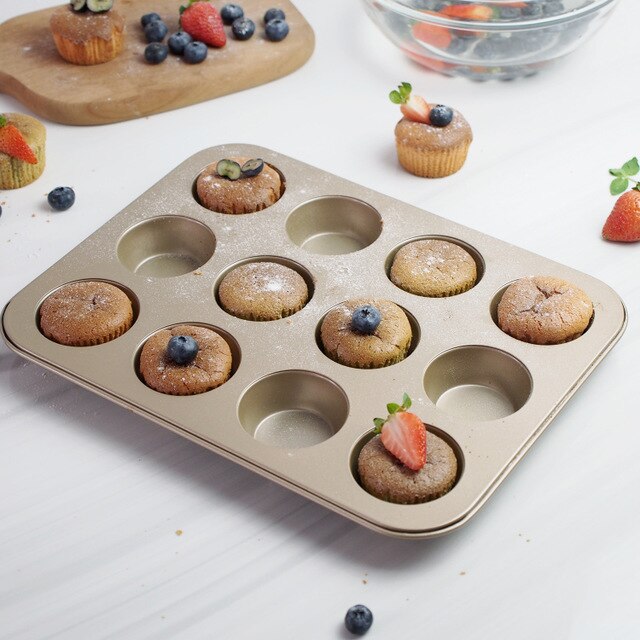 Square Non-stick Cake Dish Pan Tools Muffin Mold For Baking Bread Pudding Cupcake Tray Pie Bakeware