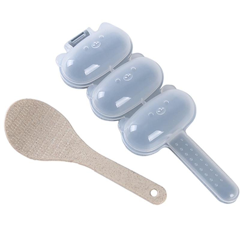 Molde 3D para hacer pasteles, herramienta de cocina para bebé, bola de arroz, vibrador, decoración de alimentos para niños