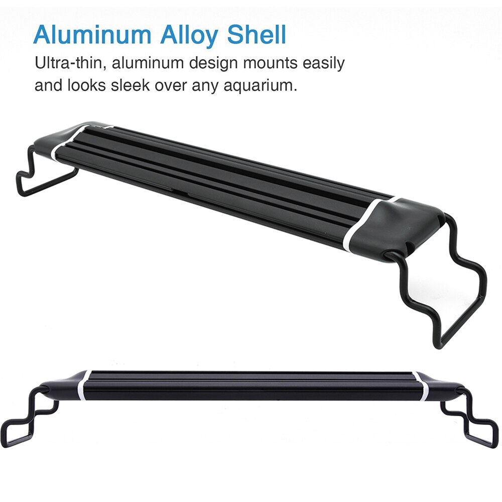 Bright 12W 24W LED Aquarium Light Fish Tank Light 28-45cm Aquariums Decor Lighting Plant Lamp Planted Fish Tank Lights D30