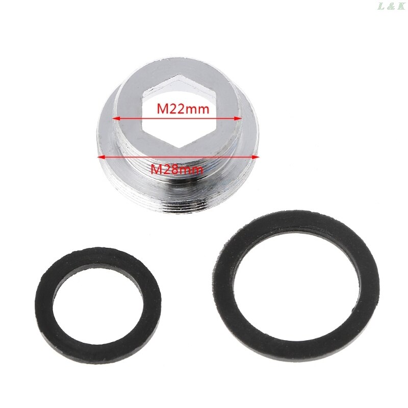Solid Metal Adaptor Outside Thread Water Saving Kitchen Faucet Tap Aerator Connector Kitchen Faucet Adapter Water Purifier: 28