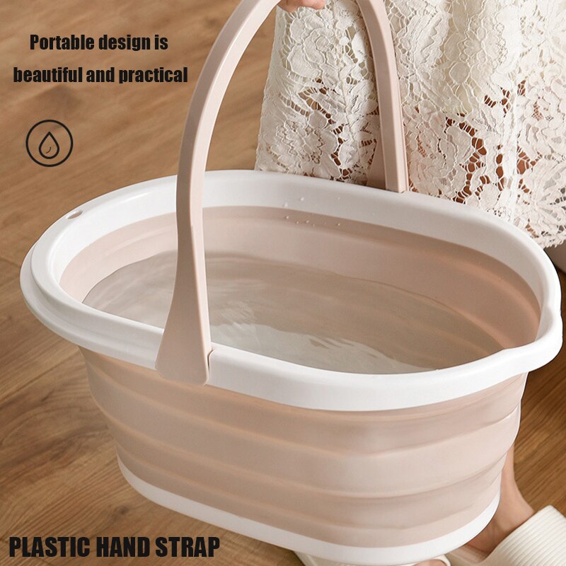 Folding Camping Buckets Plastic Liquid Wash Car Collapsible Water Foldable Portable Sink Household Cleaning Tools Accessories