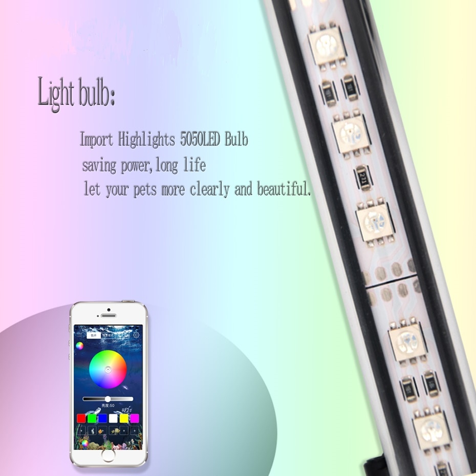 RGB Waterproof Aquarium Led Lighting For Fish Tank Led Light Lamp For LED Aquarium Light In The Aquarium Marine Timer Controller
