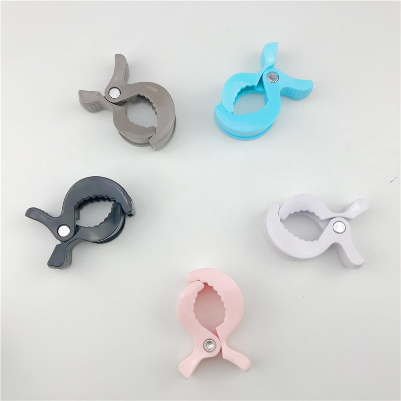 Clip Pram Stroller Peg To Hook Cover Blanket Mosquito Net Clips Baby Colorful Car Seat Accessories Plastic Pushchair Toy