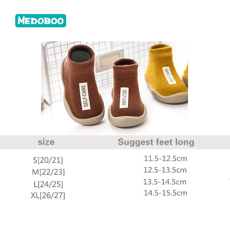 Medoboo Baby antislip Vloer Sokken Kinderen Katoenen Sokken Peuter Rubber Schoenen Printing Kids Korte Buis Sokken Voor Meisjes jongens 20