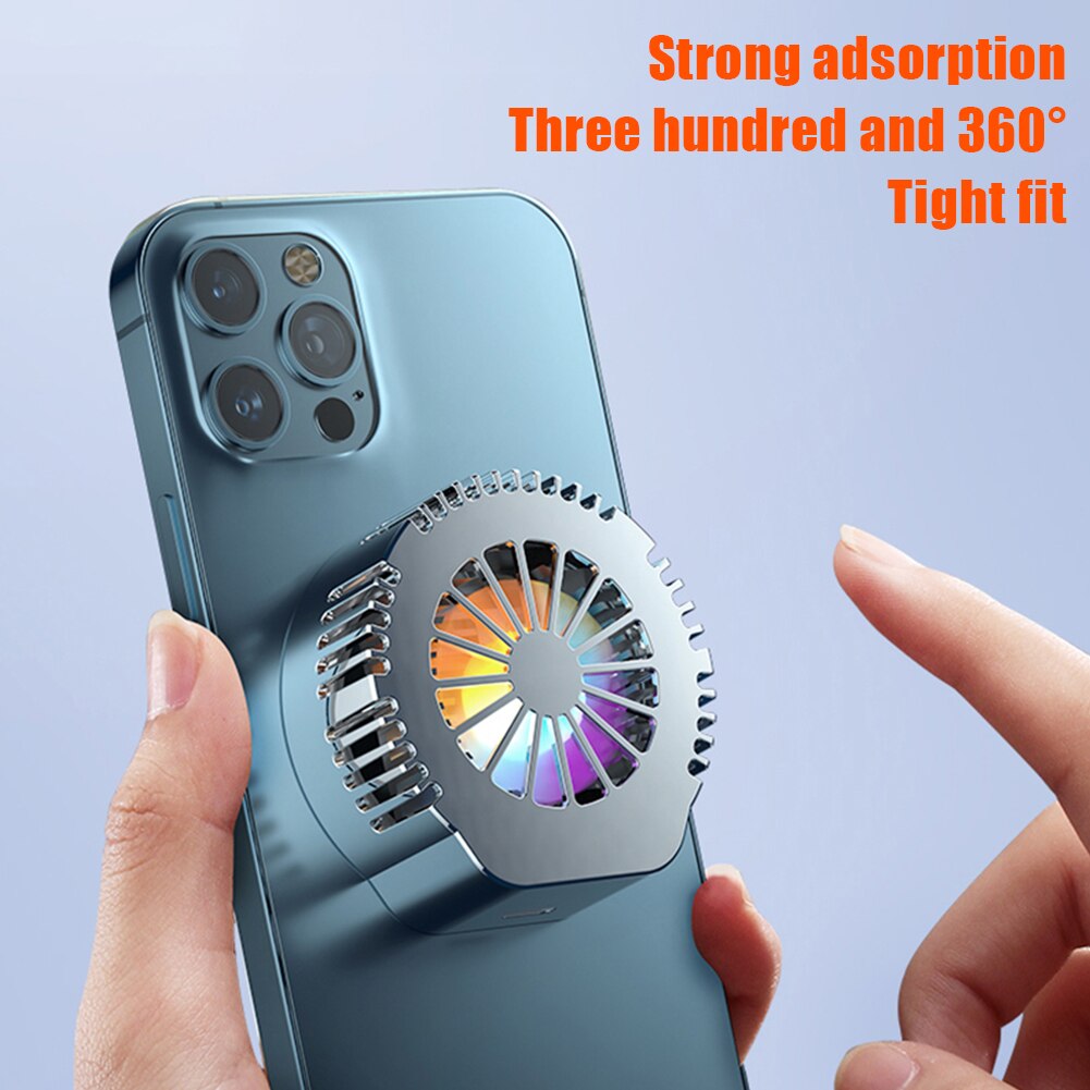 Convex Magnet Mobile Phone Radiator Semiconductor Refrigeration Universal Cooling Fan Tablet Laptop Game Cooler System Heat Sink