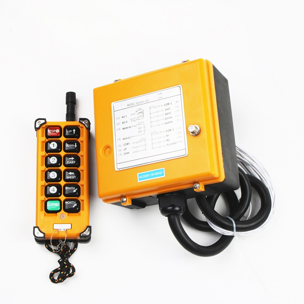 Industrial Wireless Radio remote controller switch 1 receiver+ 1 transmitter speed control Hoist Crane Control Lift Crane