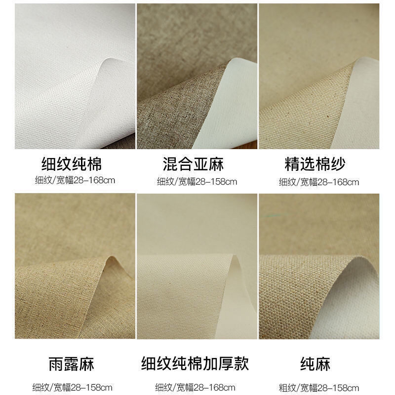 1M art supplies for artist acrylic blanks oil canvas linen blend fine grain coating blank canvas painting blank canvas in bulk