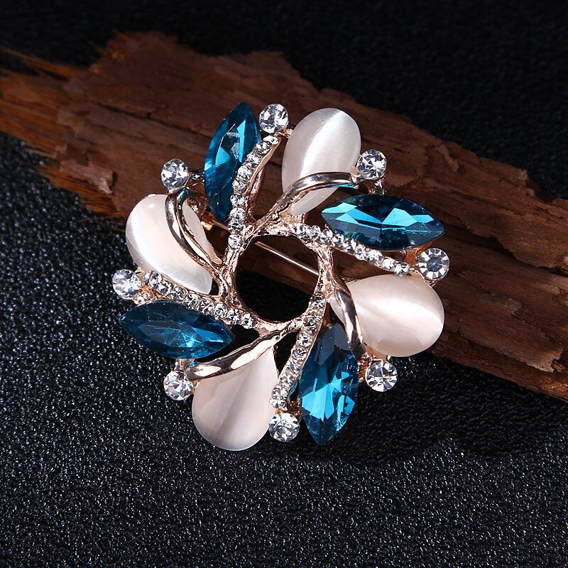 Smuk bauhinia broche nål kjole spænde nål smykker brocher sølv zink legering nåle 4.5 x 4.5cm