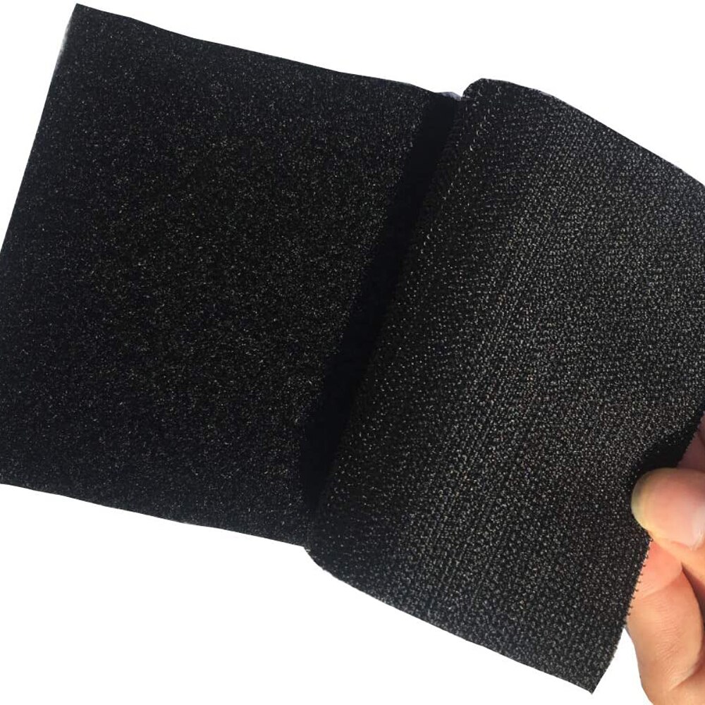 150mm leveä ompele koukulla ja silmukalla tarttumaton kiinnitysteippi nylon kangas koukkusilmukka teippi musta valkoinen taikateippi tarra 1m/ paria