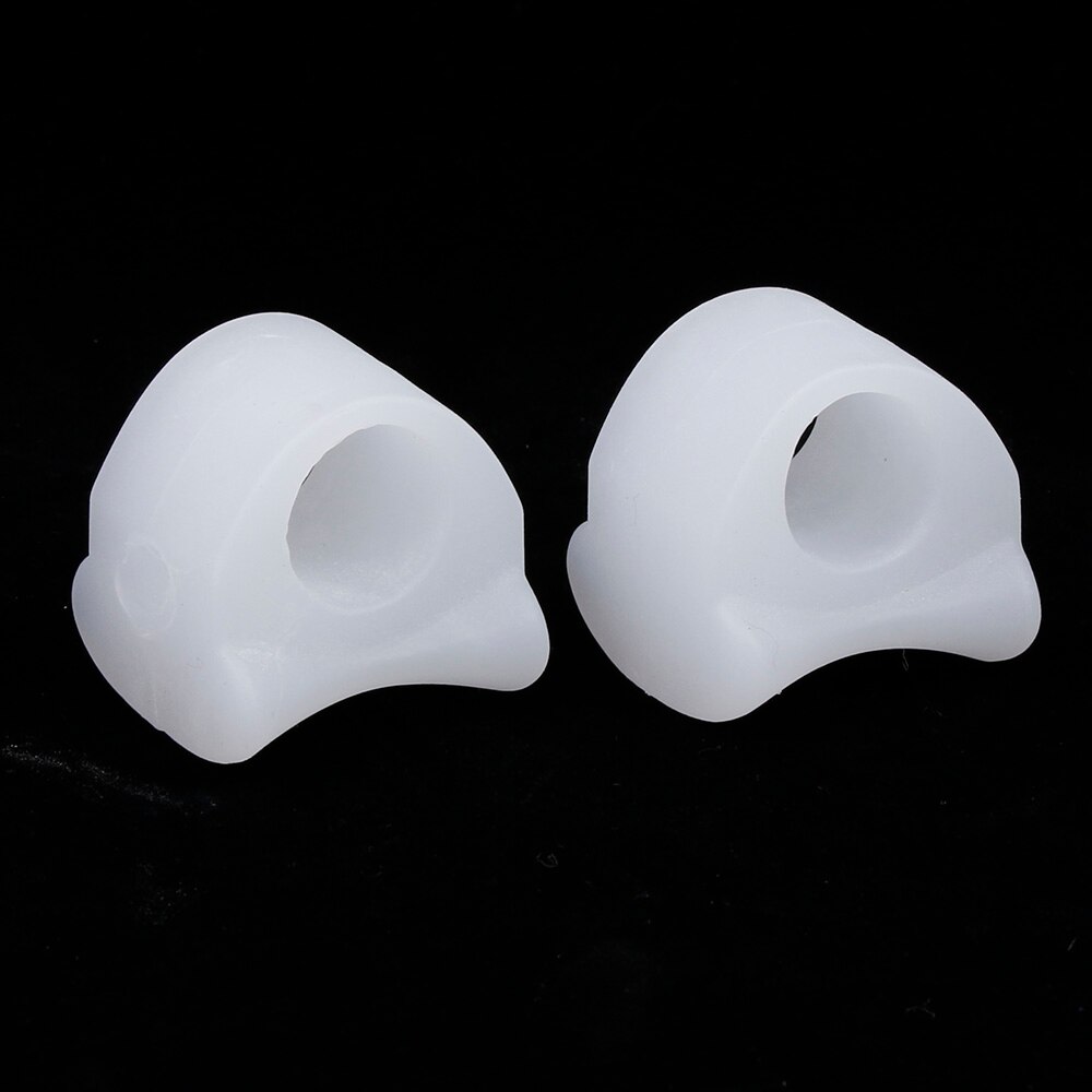 1 par silikon tåavskiljare hallux valgus corrector ben tumuträtning bunion sträckare skydd massage fotvårdsverktyg: L