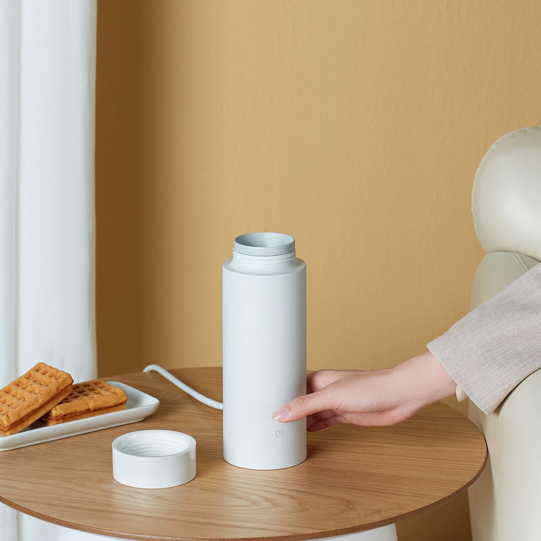 XIAOMI MIJIA Heated Mug Electric Cup Electric Smart Kettle350ml Portable Mini Kettle Stainless Steel Vacuum Side Wall Insulation