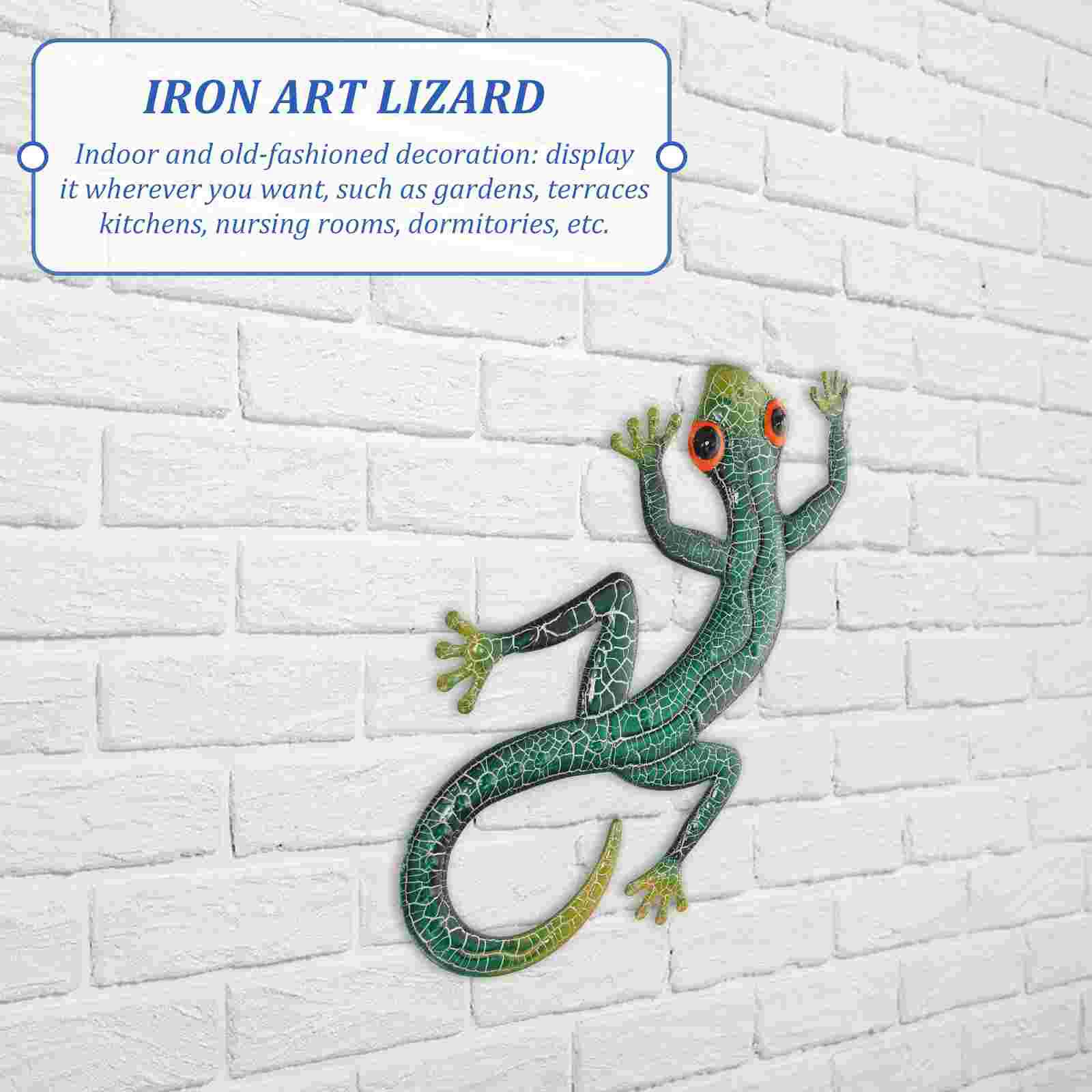 Lizard Statue Craft Outdoor Sculpture Lizard Small Garden Wall Lizard Decoration