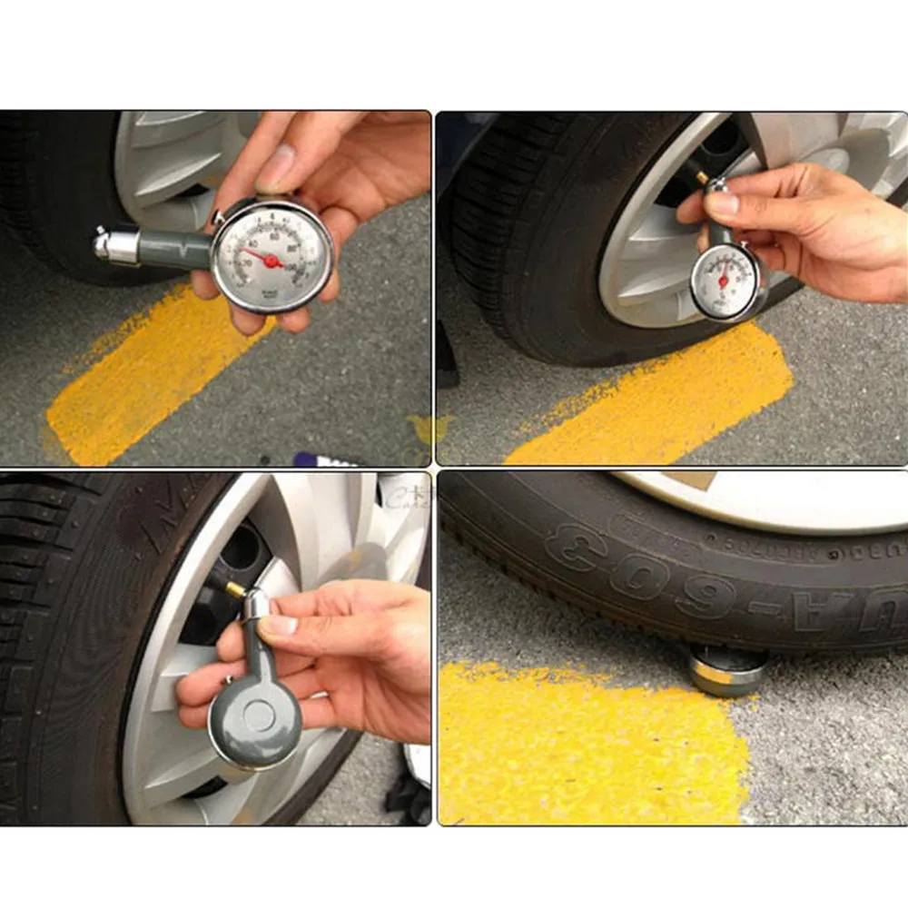 Tarkka auton rengaspainemittari digitaalisella tyhjennysilmaisimella