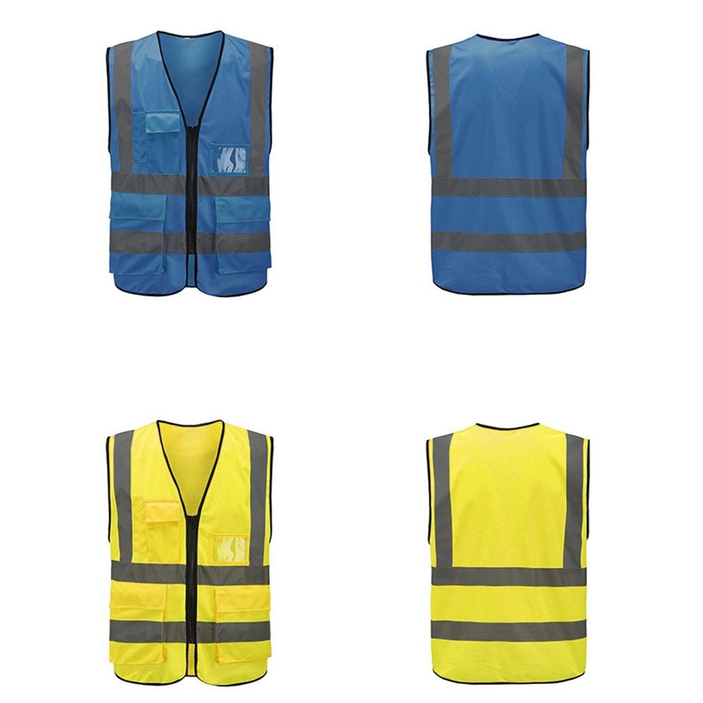 Multi-Pocket Reflecterende Vest Riding Verkeer Vest Veiligheid Railway Kolen Mijnwerkers Uniform Vest Ademend Reflecterende Vest