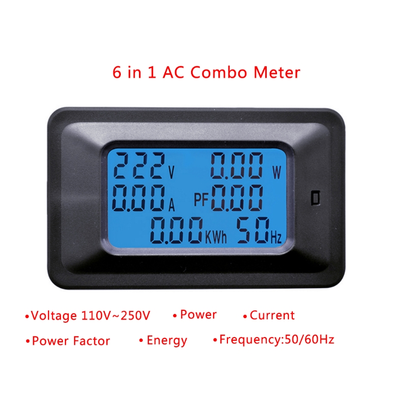 20/100A AC LCD pannello digitale potenza watt metro tenere sotto controllo tensione KWh voltmetro amperometro J2FA