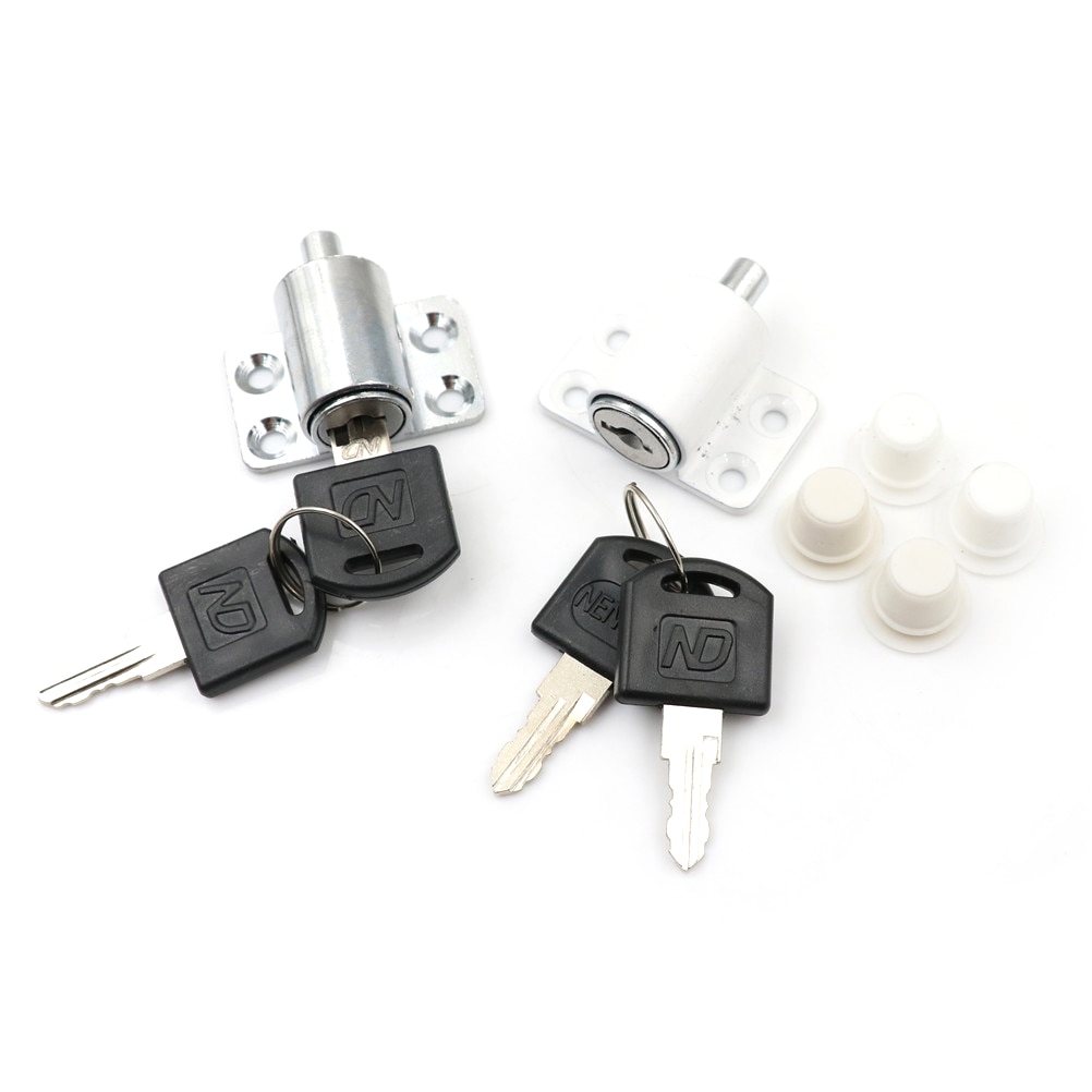 1Set schuifraam slot met sleutel kind veiligheid bescherming lock anti-diefstal deurslot push venster