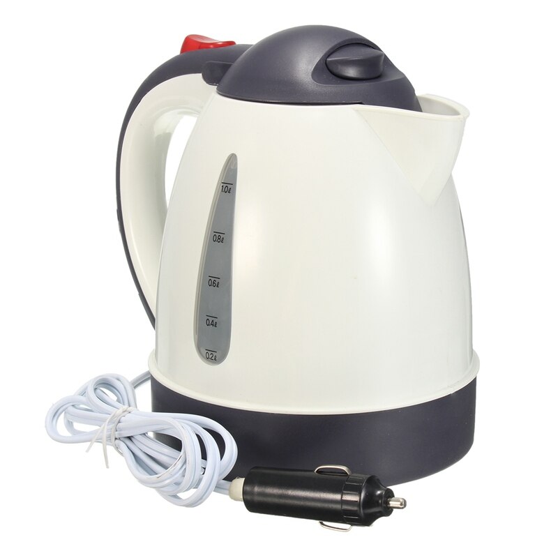Calentador de agua portátil para coche, 1000ML, 12V/24V, para té y café, acero inoxidable 304, vehículo de gran capacidad