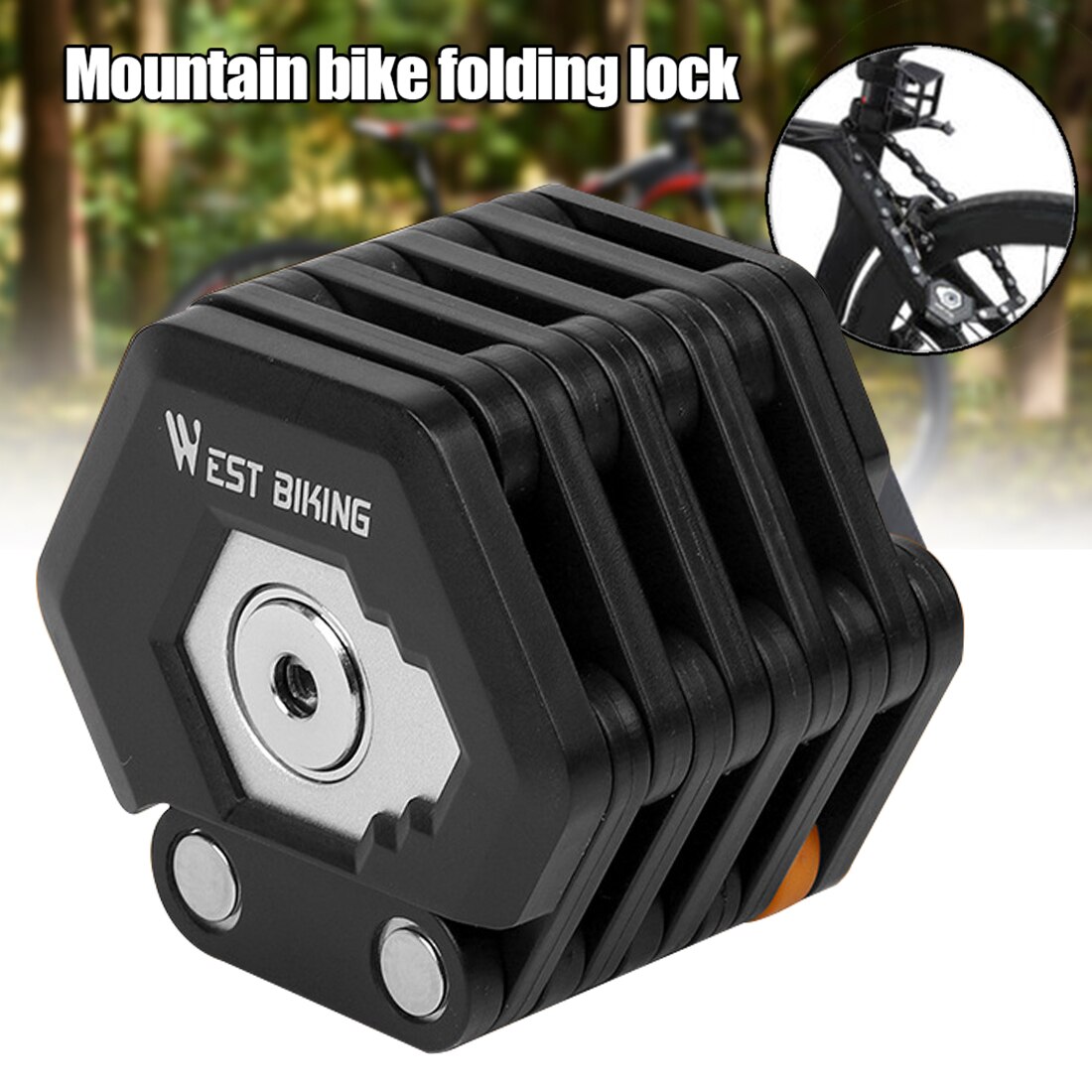 Foldable Bike Hamburg-Lock Bike Bicycle Motorcycles Gates Mini Security Drill Resistant Anti-Theft Security Zinc Alloy Lock