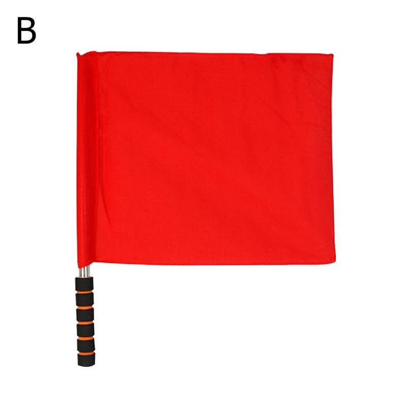 Rot Weiß Gelb Farbe Fußball-schiedsrichter Flagge Fair Play Sport Spiel Fußball Linienrichter Fahnen 3 Farben Fußball-schiedsrichter Flagge: Red