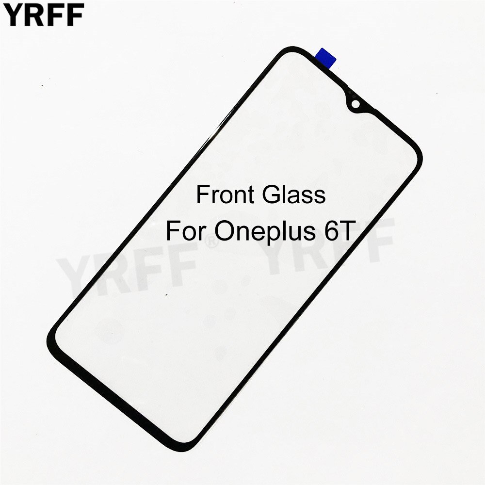 Mobile Front Panel Glass For Oneplus 7 6T 6 Front Glass Outer Glass Cover Panel Replacement
