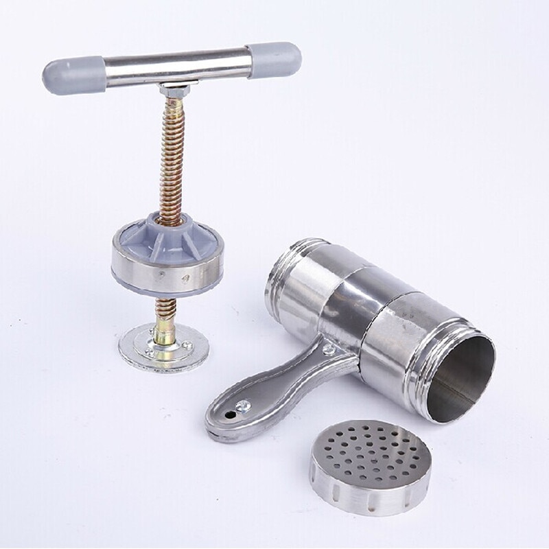 Pasta Maker Roestvrij Staal Handmatige Persmachine Handleiding Noodle Machine Vruchtensap Persmachine (met 5 Schuurmiddelen)