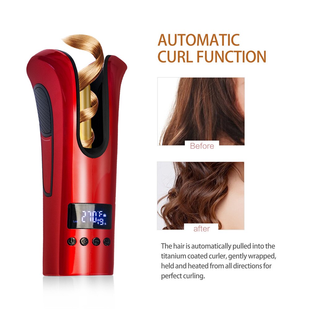 Rose-formet curler multifunktionel automatisk spiral lcd doven curler doven kvinde curling artefakt