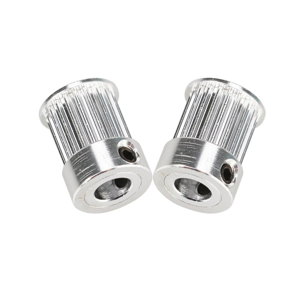 2GT GT2 10mm alésage de poulie 5mm/6.35mm/8mm 16 dents/20 dents engrenage de distribution en aluminium pour largeur de ceinture 10mm pour accessoires d'imprimante 3D