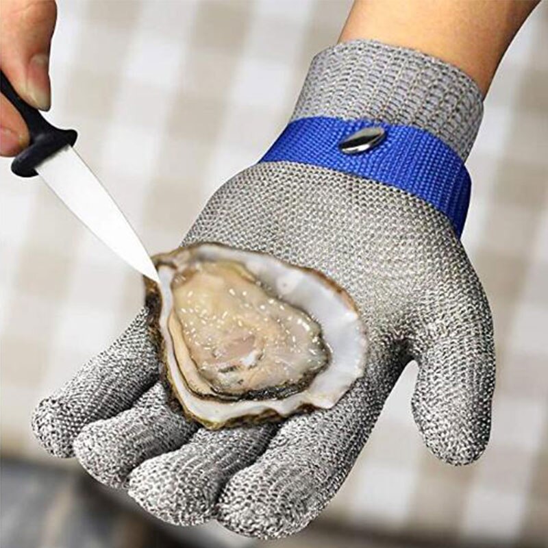 Antibacterial Cut Resistant Glove Level 9 Stainless Steel Wire Metal Mesh Butcher Safety Work Gloves For Meat Cutting Gloves