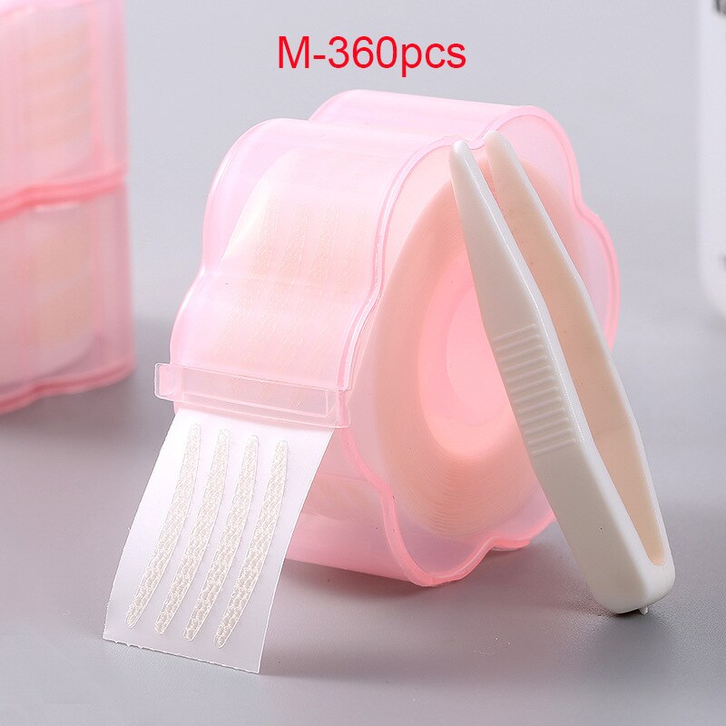 240/360pcs Gauze Mesh Lace Invisible Double-fold Eyelid Sticker Transparent Invisible Self-adhesive Eyelid Tape Sticker: M-360