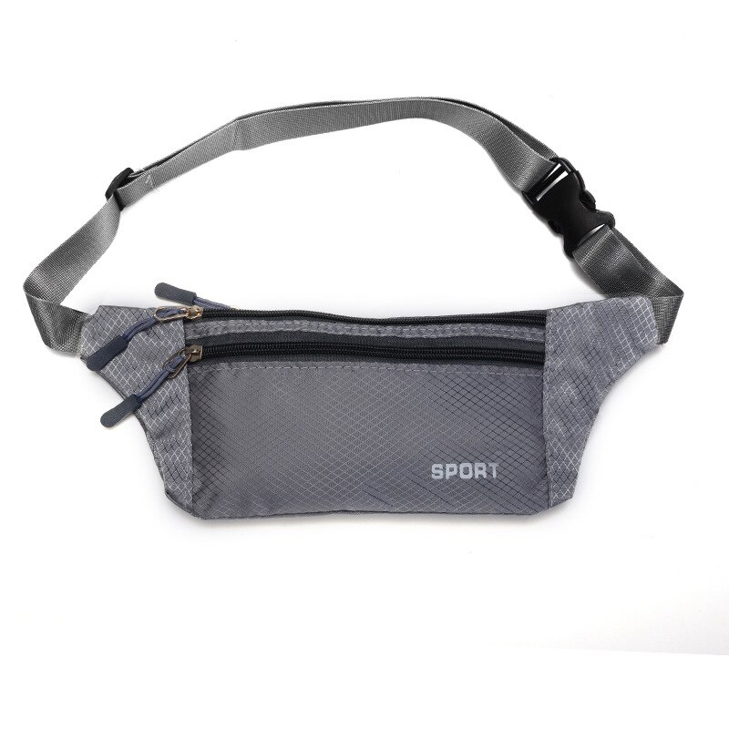 Pacote de cintura fina escondida ao ar livre saco de cintura ginásio correr banana hip saco de viagem feminina esporte luz à prova dwaterproof água cinto fanny pacote: grey