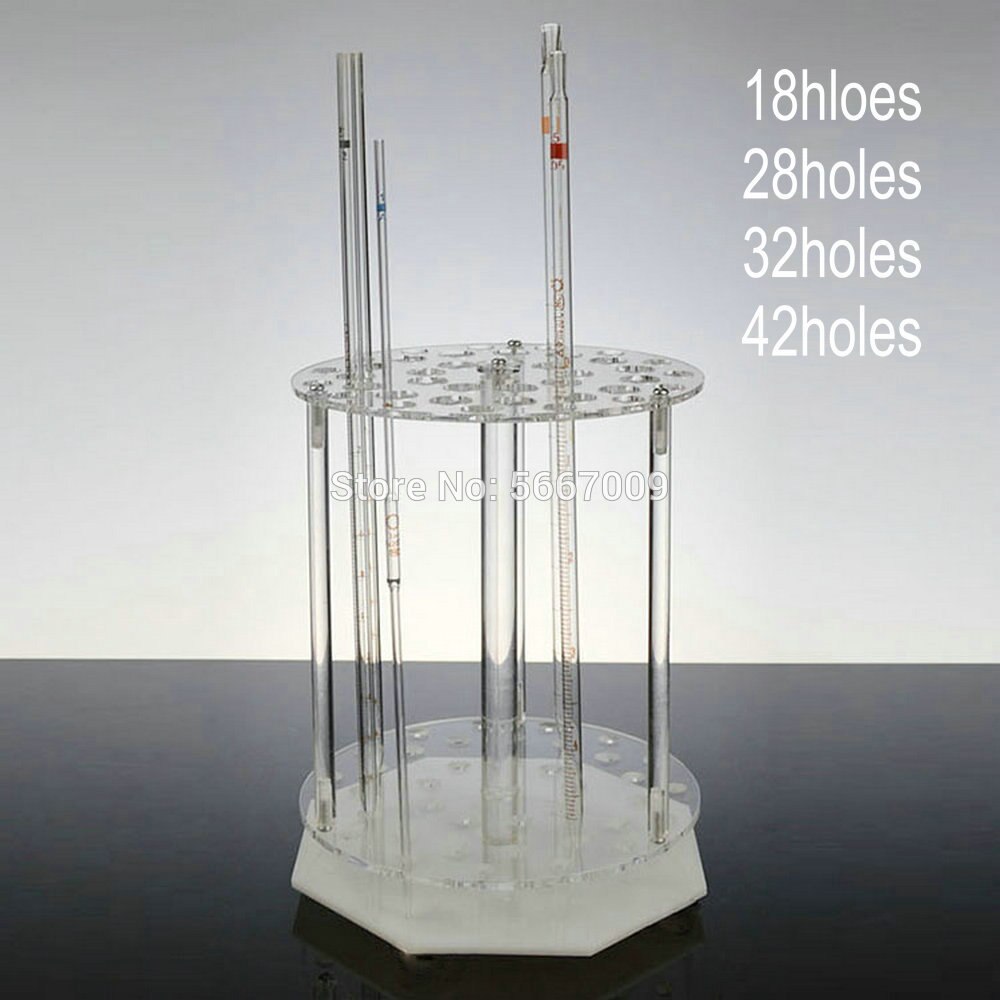 1pcs lab organic glass round 18/28/32/42holes tube... – Grandado