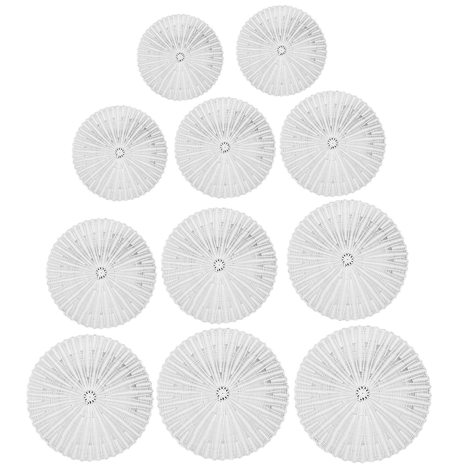 Round Rattan Woven Non-Stick Stuffed Bun Steamer Mat Dim Sum Tool Kitchen Cooking Dumplings Steam Mat Baking Liner