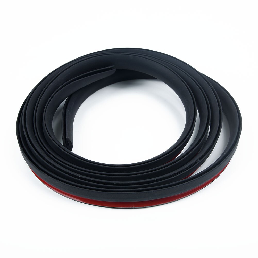 Front Verzegeld Strip Voorruit Panel Trim Universele Zwarte Auto Plastic Rubber 2M