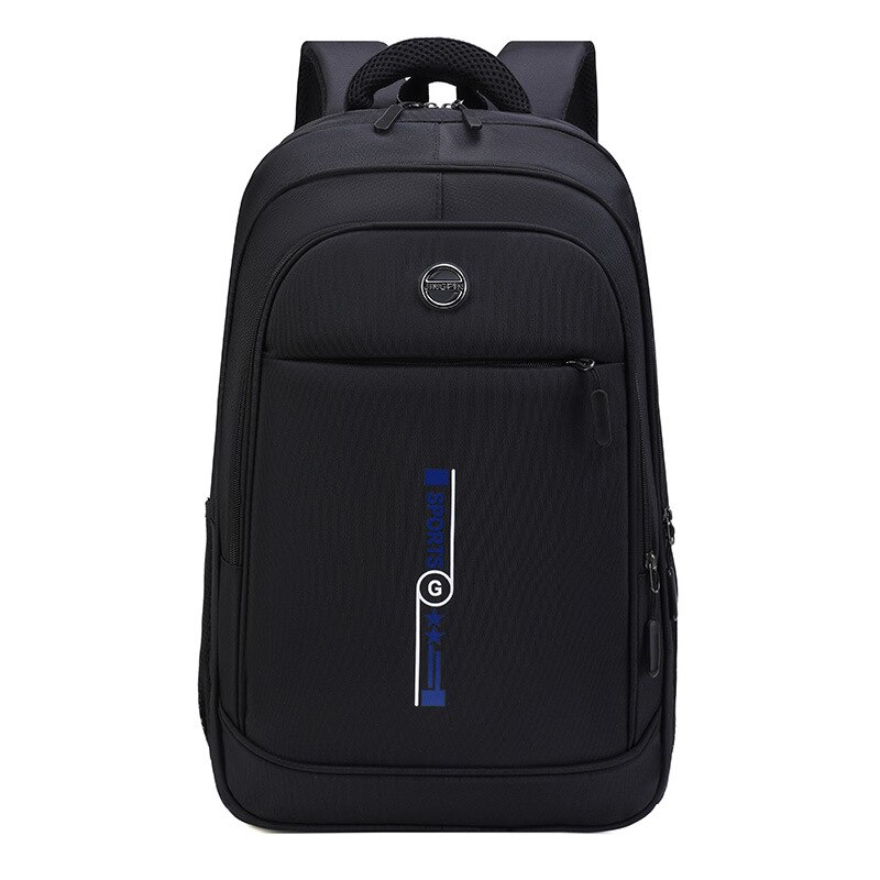 Large Capacity Men's Backpack Bags University Student School Backpack Men Black Nylon 2022 Casual College Style: Blue