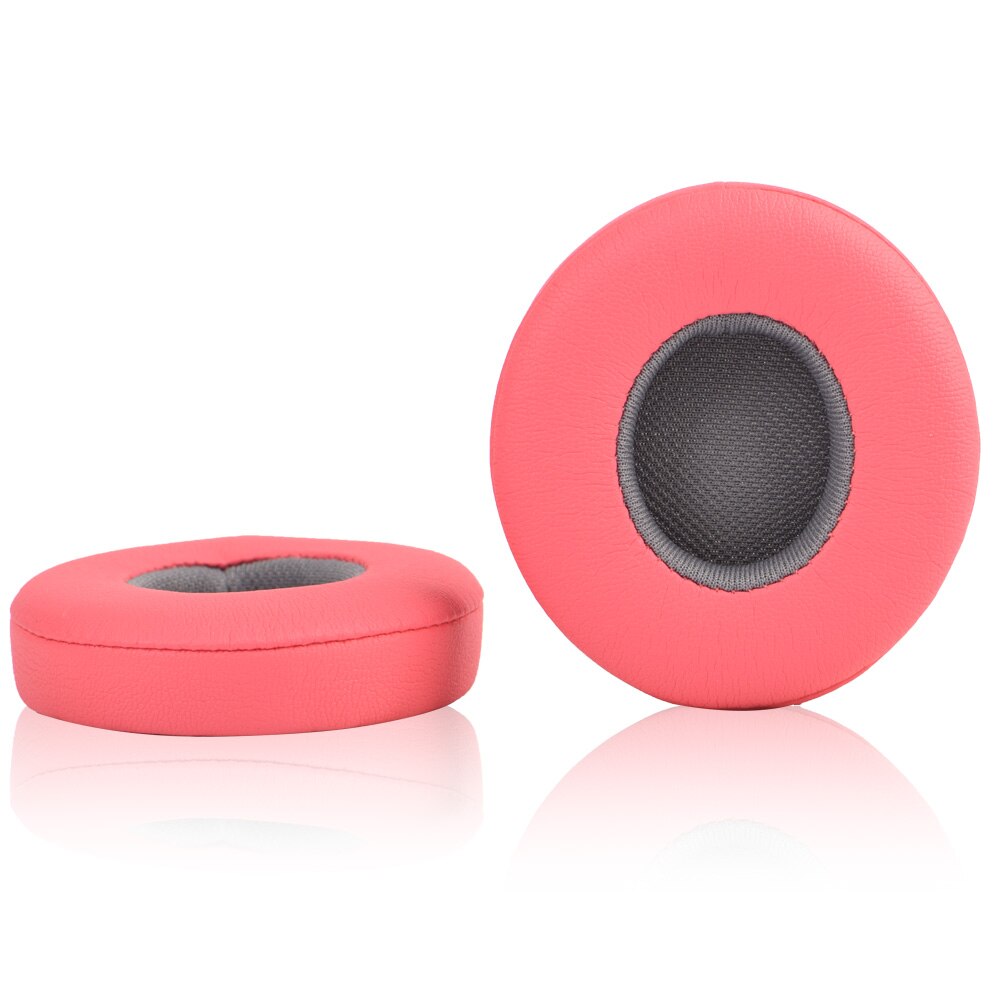 Replacement Ear pads Cushion For Solo 2 Wireless Earpads Earbuds For Beats Solo 3 Wireless Headset case ultra-soft protein skin: Pink