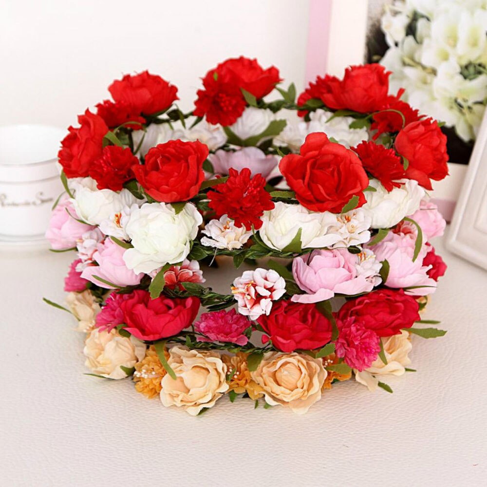 European and American bride wedding headdress travel garland 190308018